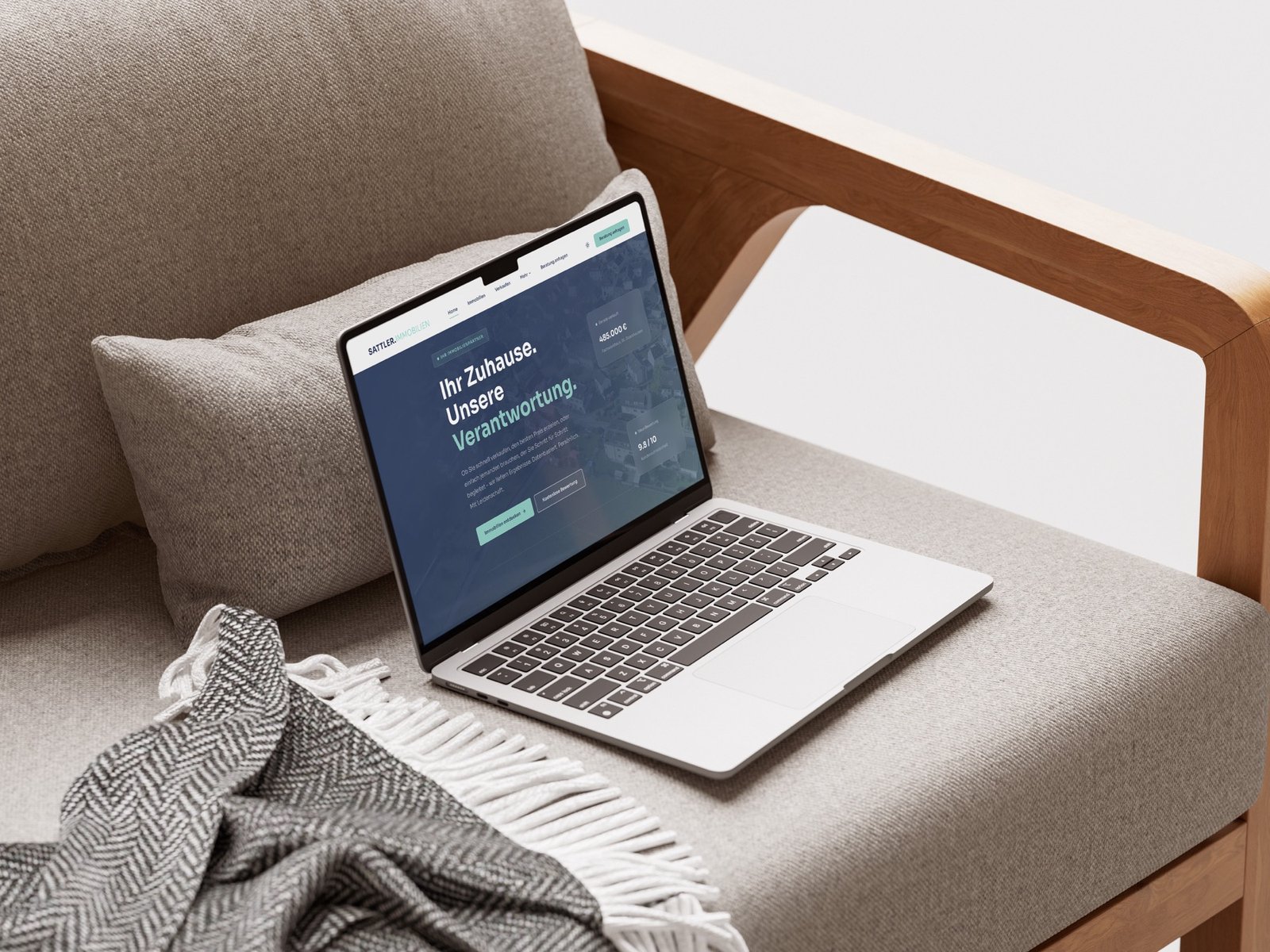 Sattler Immobilien — Website Mockup